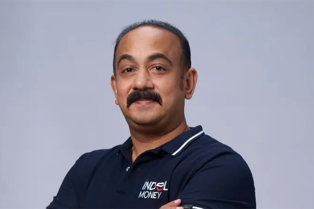 Image of Indel Money Executive Director and CEO Umesh Mohanan in an intreview on Gold Loan NBFC Indel Money Taps Kotak Fund For $11 Mn Debt 